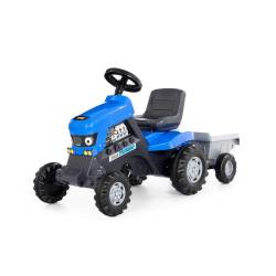 Šlapadlo Traktor Turbo s přívěsem - modré