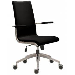Kožená kancelářská židle ALEX ALU