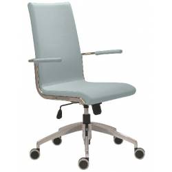 Kožená kancelářská židle ALEX ALU