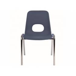 Dětská plastová židle s chromovanou konstrukcí - 46 cm