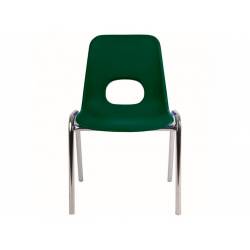 Dětská plastová židle s chromovanou konstrukcí - 26 cm