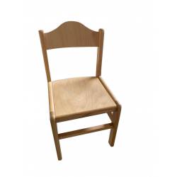 Česká buková židle v.34cm - přírodní  (VP)