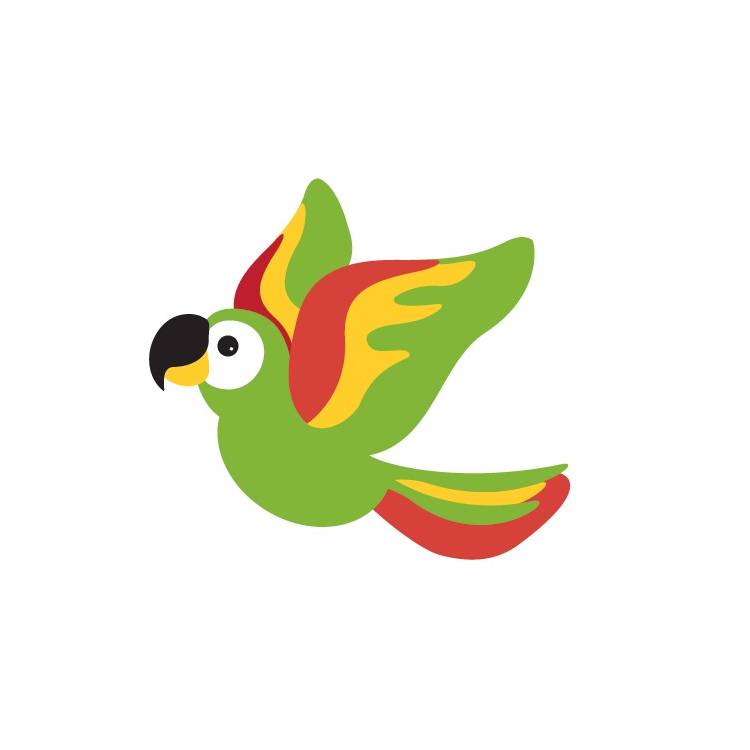 Papoušek Zelený Letící