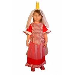 Pohádkový kostým - princezna (koruna, halenka, 2x sukně)