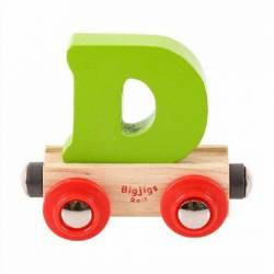 Bigjigs Rail vagónek dřevěné vláčkodráhy - Písmeno D