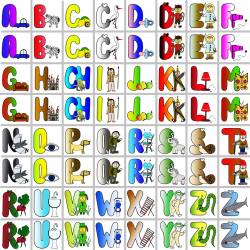 Pexeso - Kreslená abeceda
